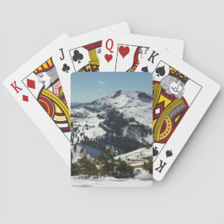 Snowy Peaks of Grand Teton Mountains II Photo Playing Cards