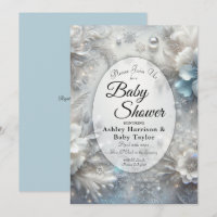 Snowy Petals in Frozen Bloom Baby Shower
