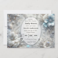 Snowy Petals in Frozen Bloom Wedding