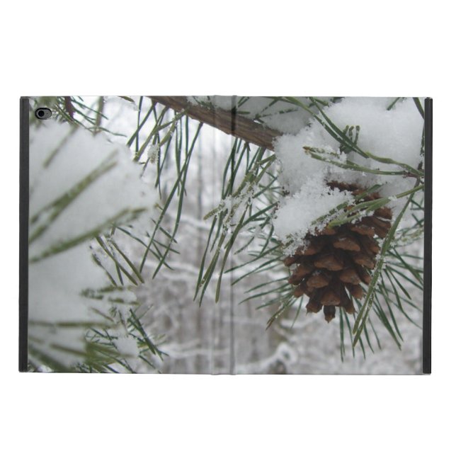 Snowy Pine Branch Winter Nature Photography Powis iPad Air 2 Case (Outside)