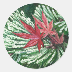 Snowy Pine Sticker