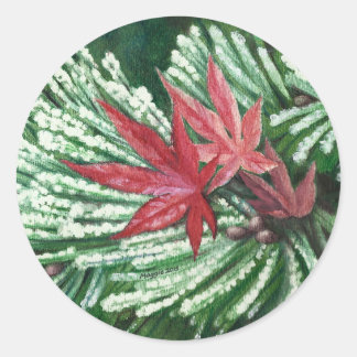 Snowy Pine Sticker