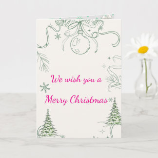 Snowy Pines & Peace Card