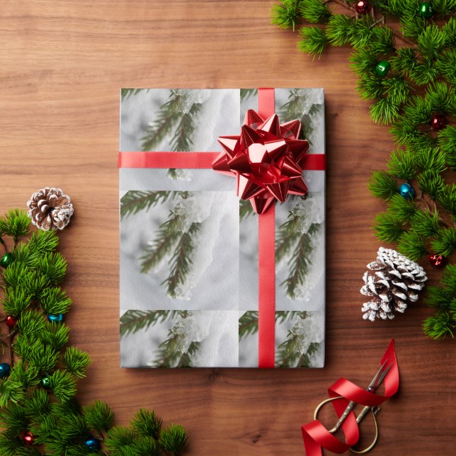 Snowy Pines Wrapping Paper (Holiday Gift)