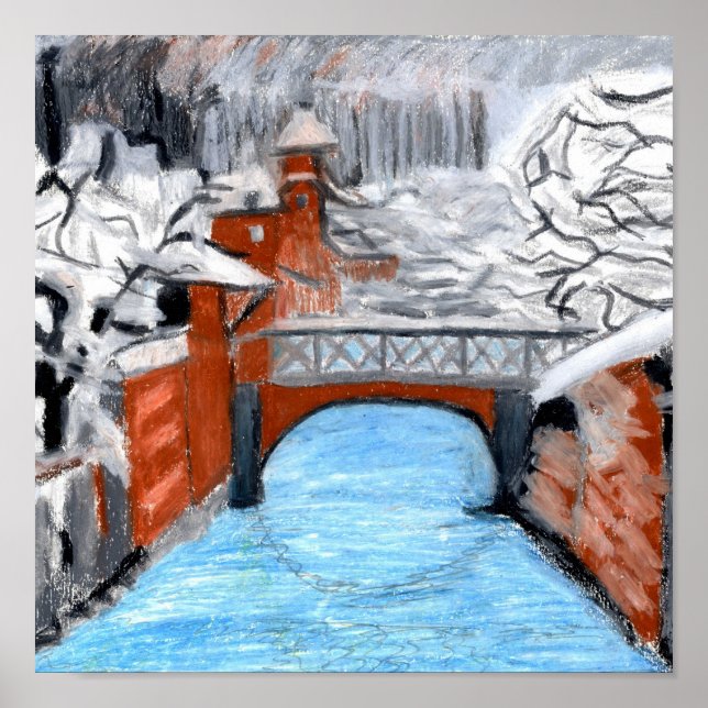 Snowy place poster (Front)