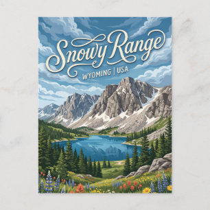 Snowy Range Wyoming Postcard