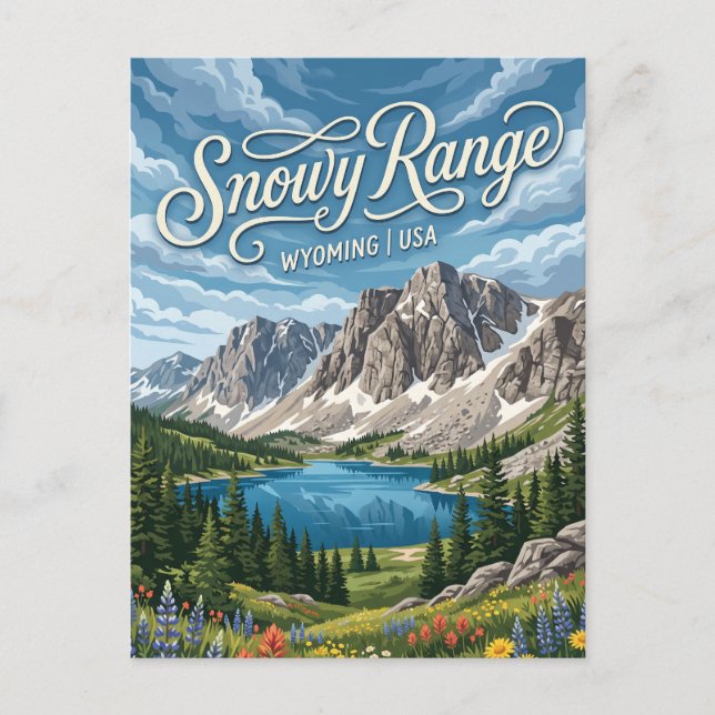 Snowy Range Wyoming Postcard (Front)