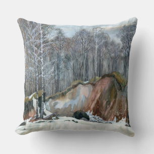Snowy ravine cushion