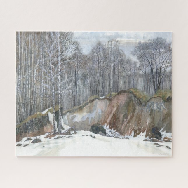 Snowy ravine jigsaw puzzle (Horizontal)