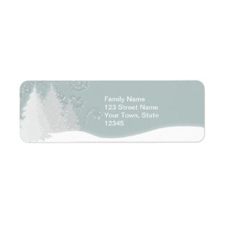 Snowy Scene Return Address Label