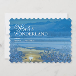 Snowy scenery along the Chilkat River, Alaska.