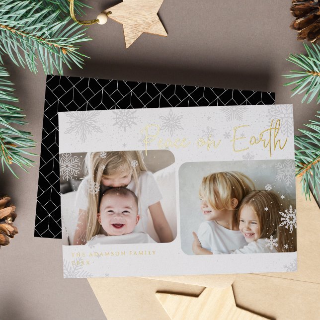 Snowy Script | 2 Photo Peace on Earth (Creator Uploaded)