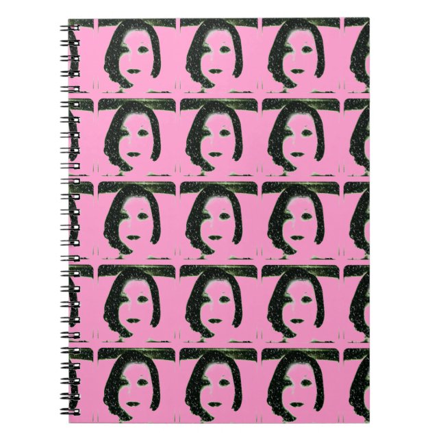 Snowy Self Portrait Spiral Notebook (Front)