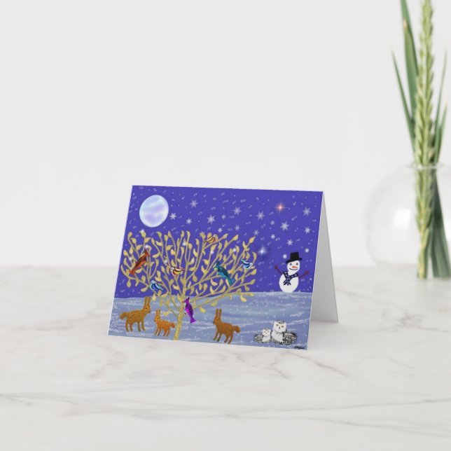 Snowy, Snowy Night Cards (Front)