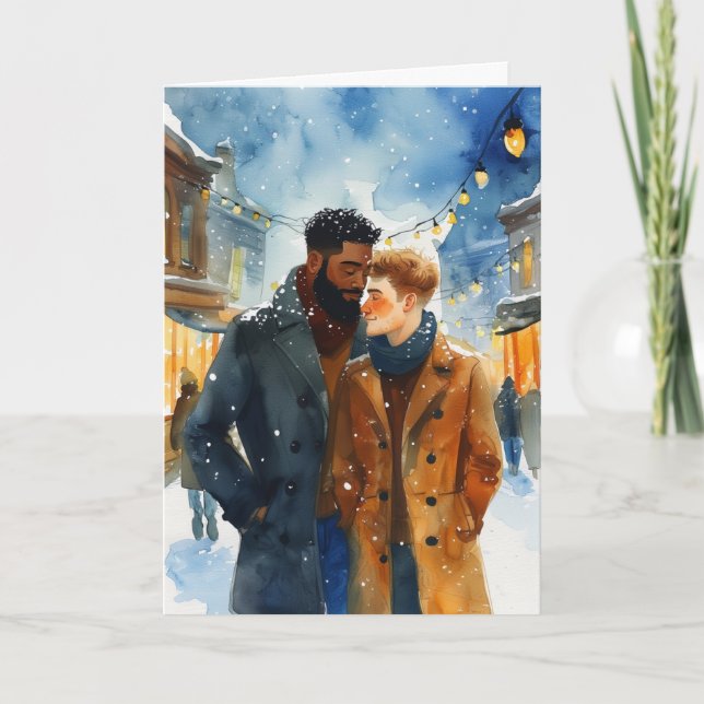 Snowy Stroll Embrace Winter Card (Front)
