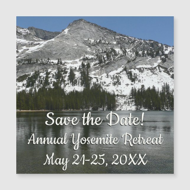 Snowy Tenaya Lake Yosemite National Park Photo (Front)