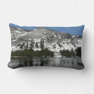 Snowy Tenaya Lake Yosemite National Park Photo Lumbar Cushion