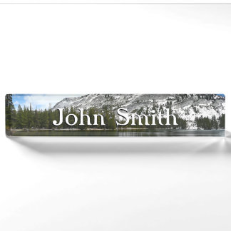 Snowy Tenaya Lake Yosemite National Park Photo Nameplate