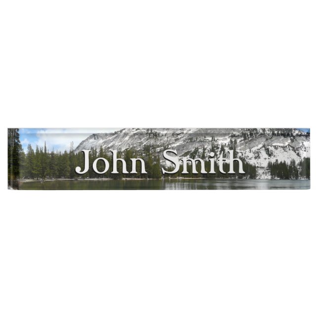 Snowy Tenaya Lake Yosemite National Park Photo Nameplate (Front)