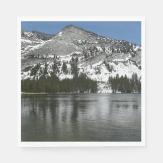 Snowy Tenaya Lake Yosemite National Park Photo Napkin