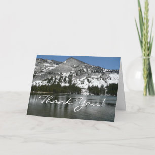 Snowy Tenaya Lake Yosemite National Park Photo Thank You Card
