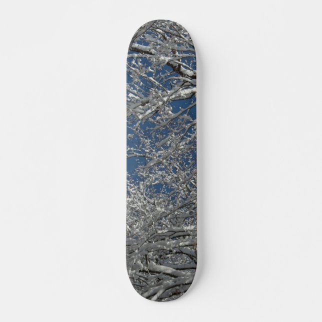 Snowy Tree Board Skateboard (Front)