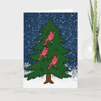 Snowy Tree Scene card