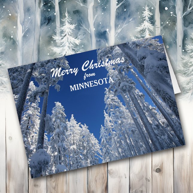 Snowy Trees from Minnesota Christmas Card (Creator Uploaded)