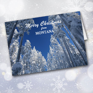 Snowy Trees from Montana Christmas Card