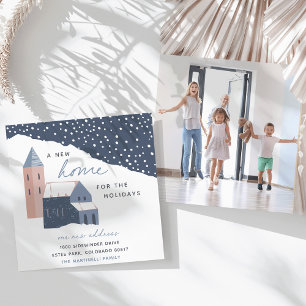 Snowy Village   New Home For the Holidays Moving Announcement