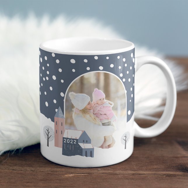 Snowy Village Winter Holiday Photo Coffee Mug (Creator Uploaded)