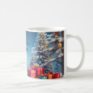 Snowy White Winter Christmas Coffee Mug