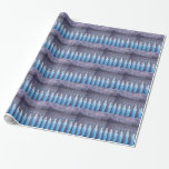 Snowy Window Hanukkah Menorah Wrapping Paper<br><div class="desc">Bring the beautiful lights of Hanukkah into the winter season with this original design gift wrap. It pictures the holiday candles glowing atop a Chanukkah Menorah, shining through a window onto a snowy outdoor winter landscape. Wrap your holiday gifts with beautiful artistry. Whether you call the holiday Hanukkah, Chanukah, the...</div>