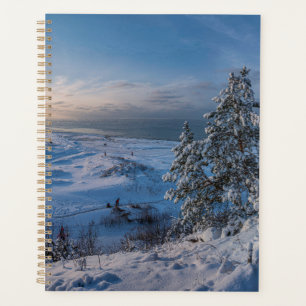 Snowy winter Baltic sea coast Planner