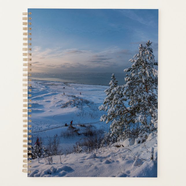 Snowy winter Baltic sea coast Planner (Front)
