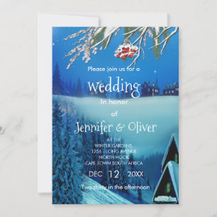 Snowy Winter Fantasy  Invitation