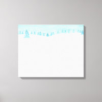 Snowy Winter Forest Landscape With Spruce Trees