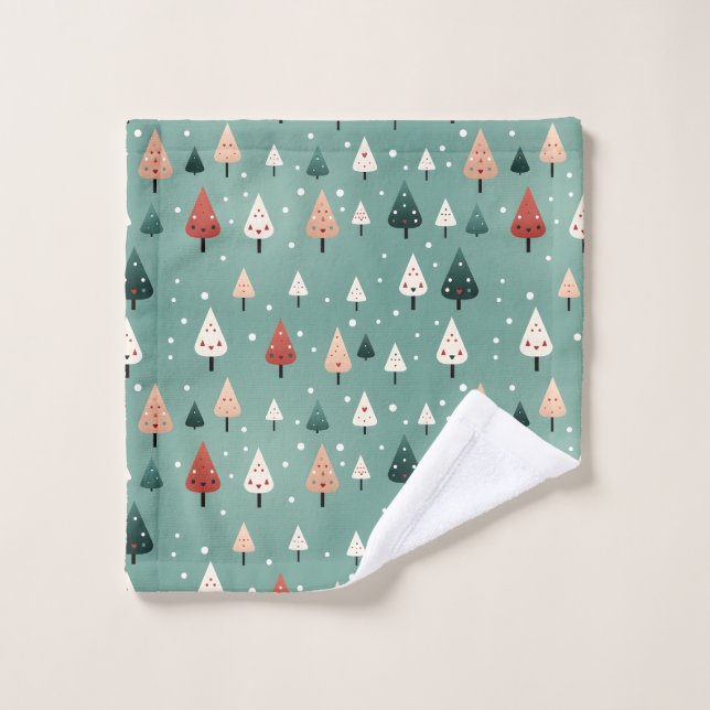 Snowy Winter Forest Wash Cloth (Wash Cloth)