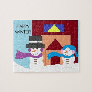Snowy Winter: Jigsaw Puzzle