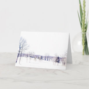 Snowy Winter Landscape Card