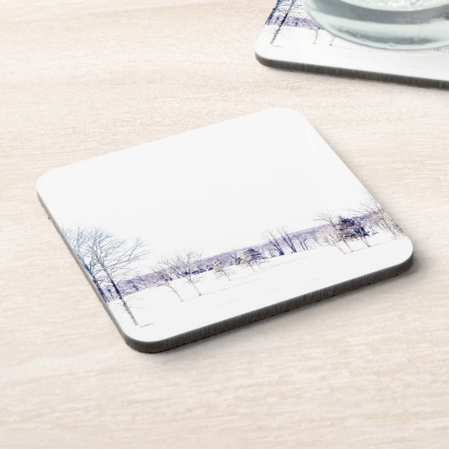 Snowy Winter Landscape Coaster (Left Side)