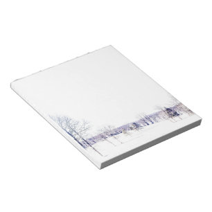 Snowy Winter Landscape Notepad