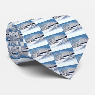 Snowy Winter Neck Tie