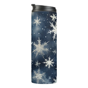 Snowy Winter Night Thermal Tumbler