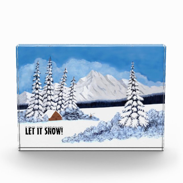Snowy Winter Photo Block (Front)