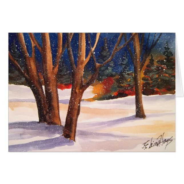 Snowy Winter Trees (Front Horizontal)
