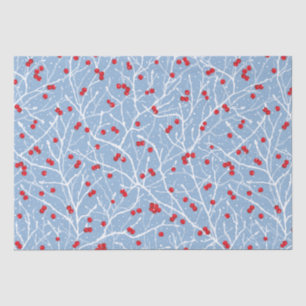 Snowy Winterberries Christmas  Tissue Paper