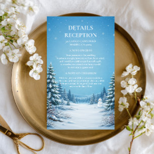 Snowy Woodland Clearing Under Enclosure Card