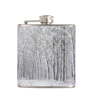 Snowy Woods Hip Flask