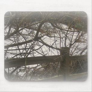 Snowy Woods Mouse Pad